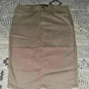 Seven two tan pencil‎ skirt 8/10